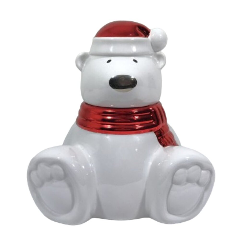 SLATKIN & CO Paws the Bear Ceramic Jar with Lid